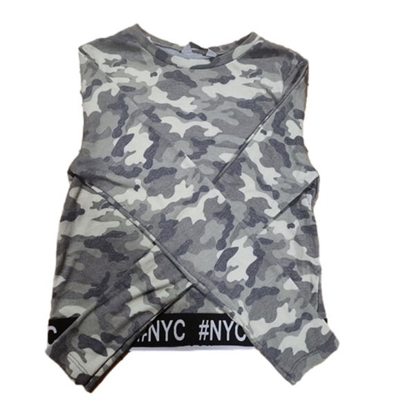 Other - Girls Camo Print Long Sleeve Top